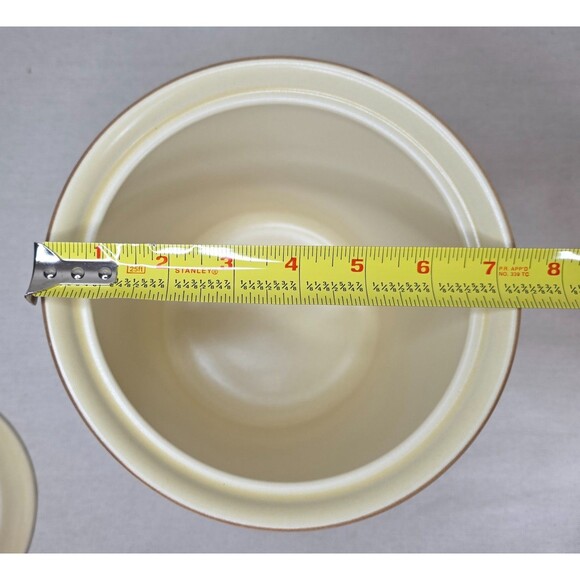 Vtg Pfaltzgraff Village Baking Set | 5-Piece Mixing Bowl & Cookie Jar Collection - Picture 7 of 16